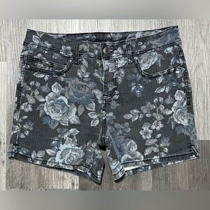 Faded Glory Floral Jean Shorts - Size Women’s 6